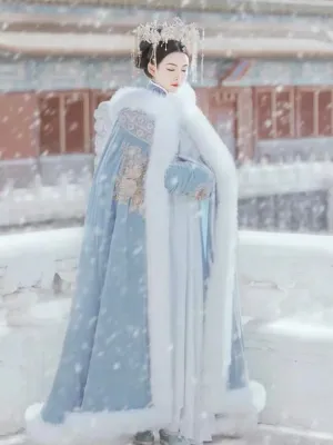 Autumn Winter Hanfu Cape, Wintery