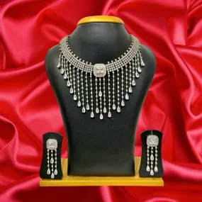 Alloy jewel set with long beads