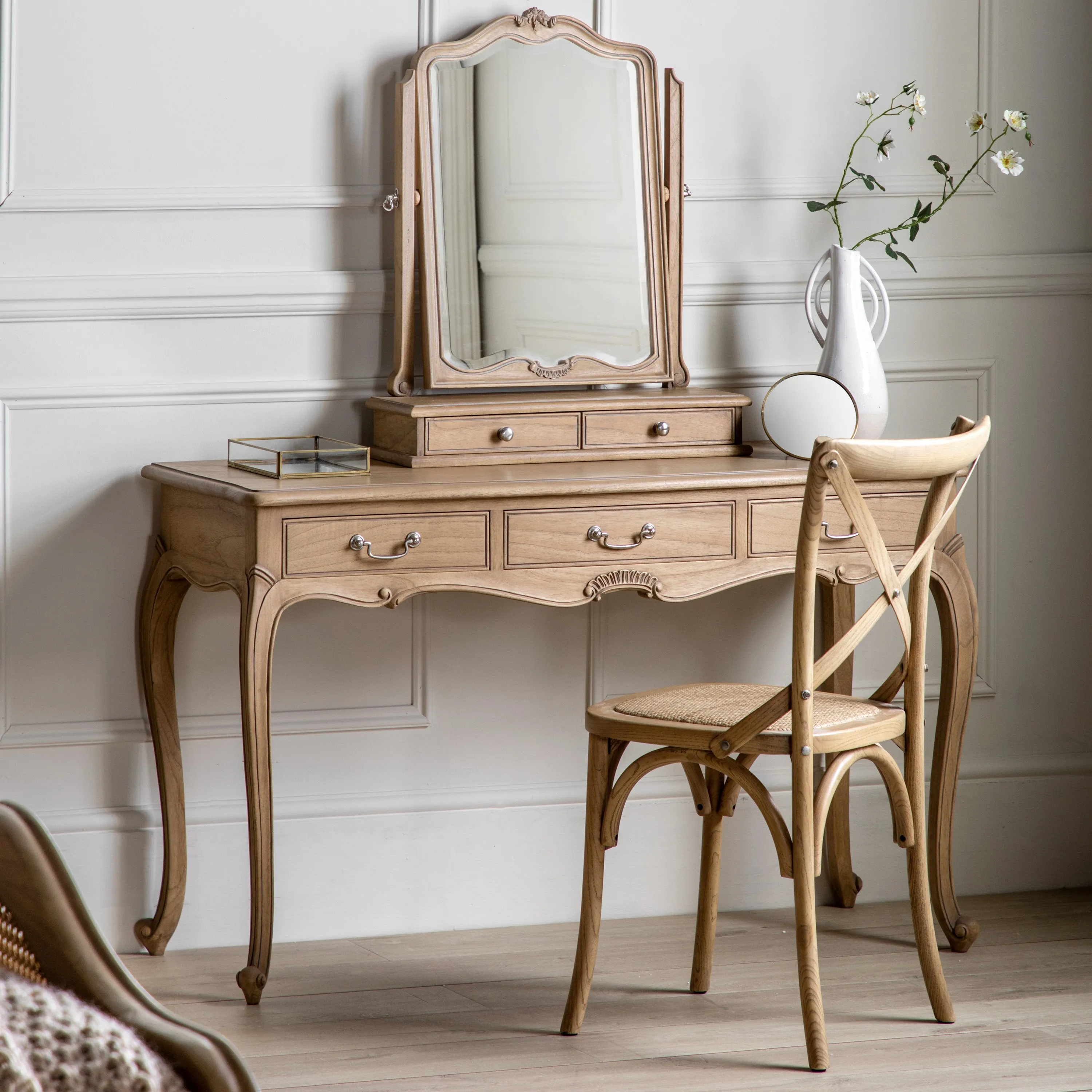 Amos Chic Dressing Table Weathered