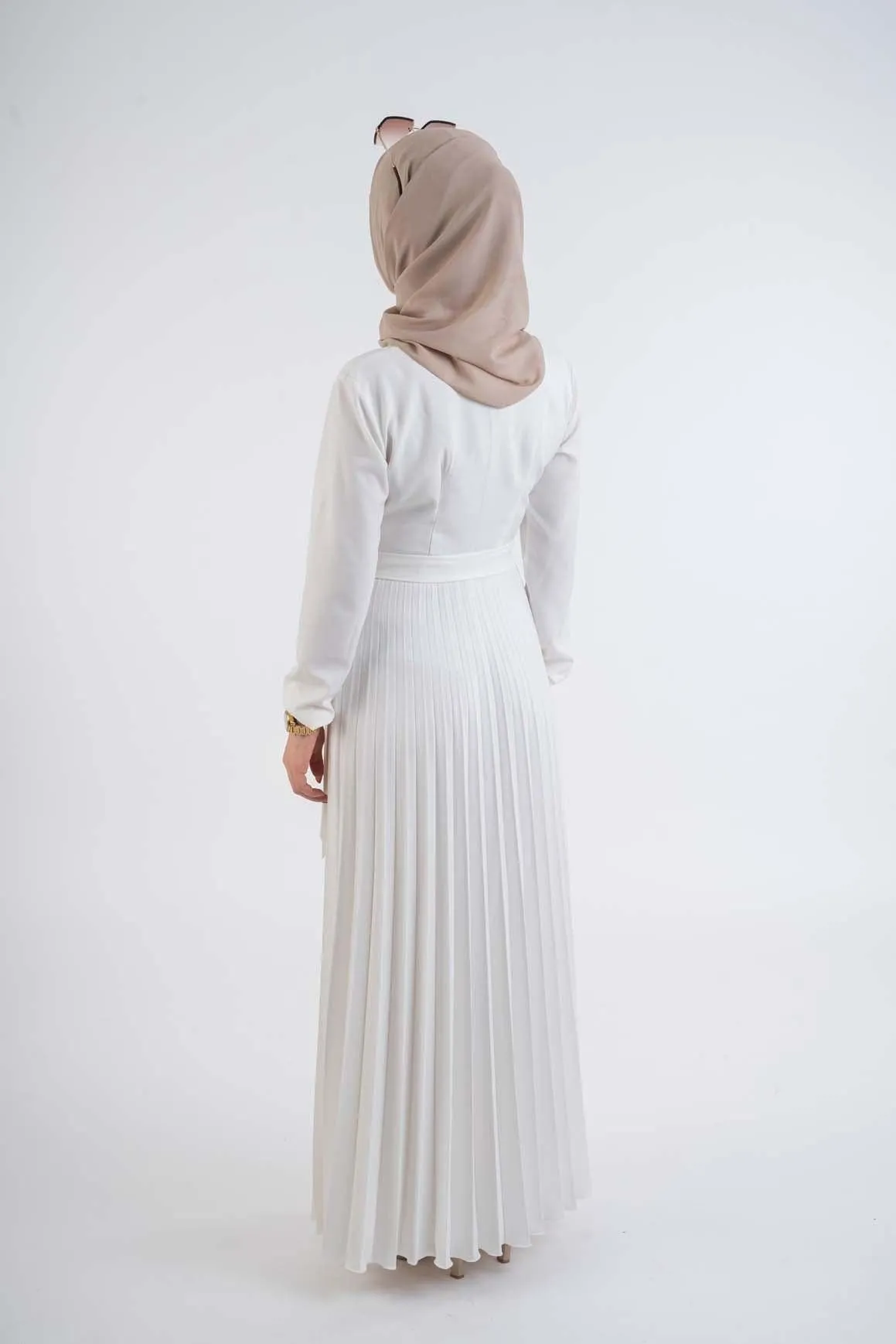 Aromatic pleat dress-Hijab clothing