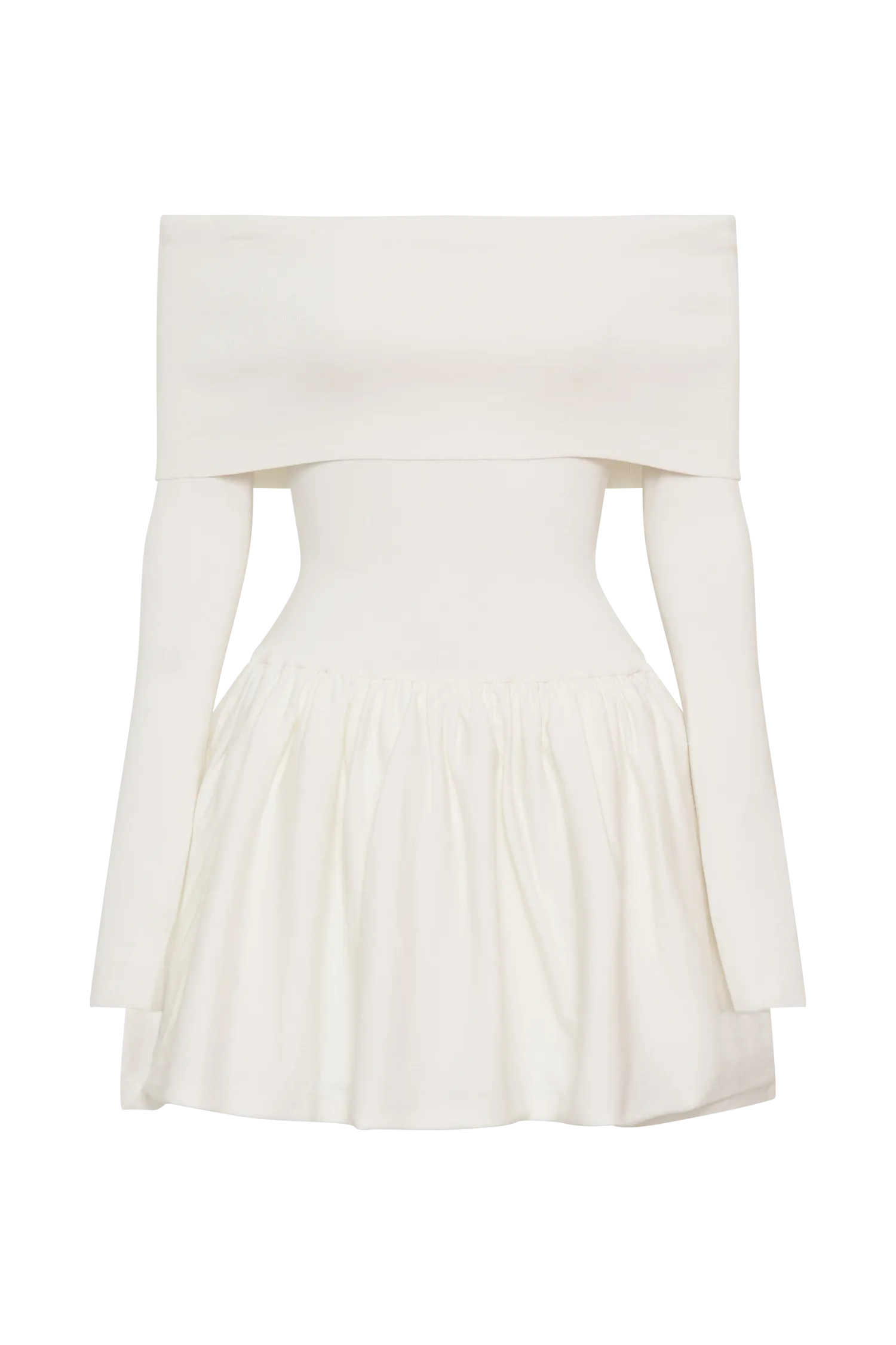 Atlanta Long Sleeve Mini Dress - Ivory