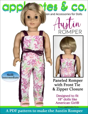 Austin Romper 18 Inch Doll Sewing Pattern