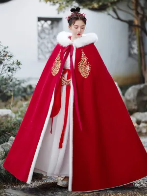 Autumn Winter Hanfu Cape, Royal