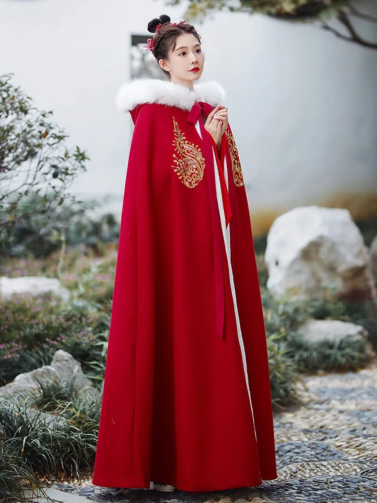 Autumn Winter Hanfu Cape, Royal