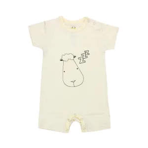 Baa Baa Sheepz Romper Short Sleeve Yellow Sleepy Head