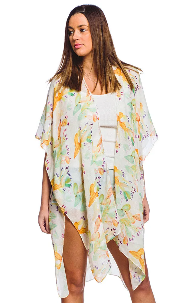 BAAP5010 Cactus Printed Kimono