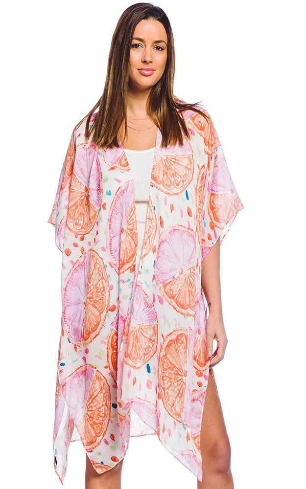 BAAP5011 Fruit Printed Kimono