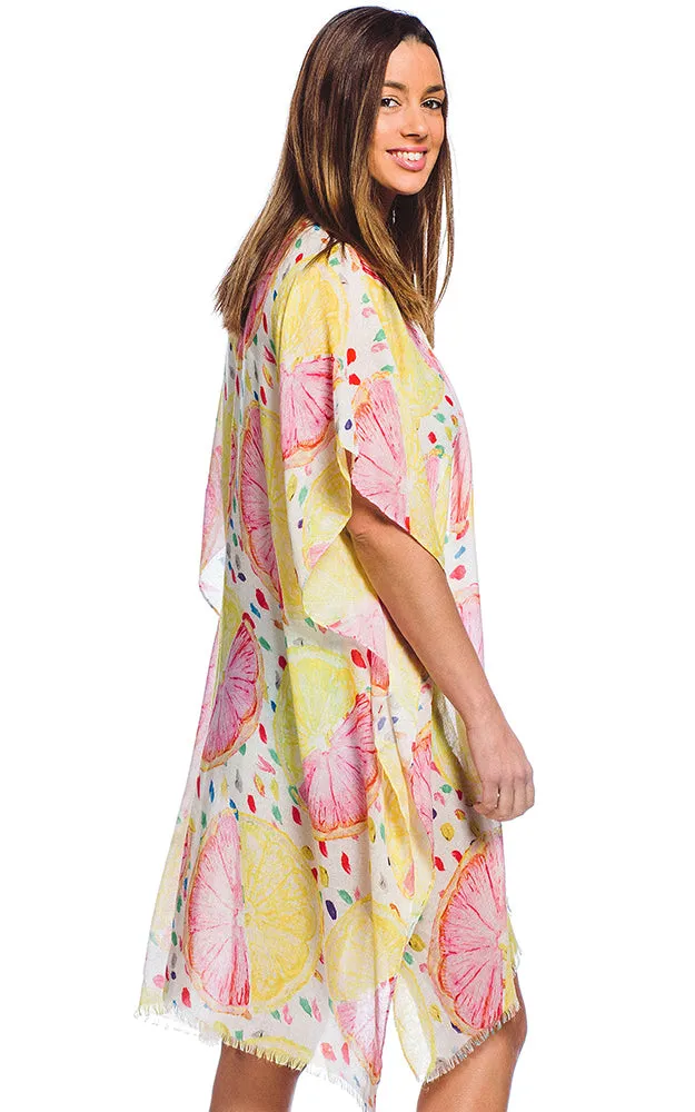 BAAP5011 Fruit Printed Kimono