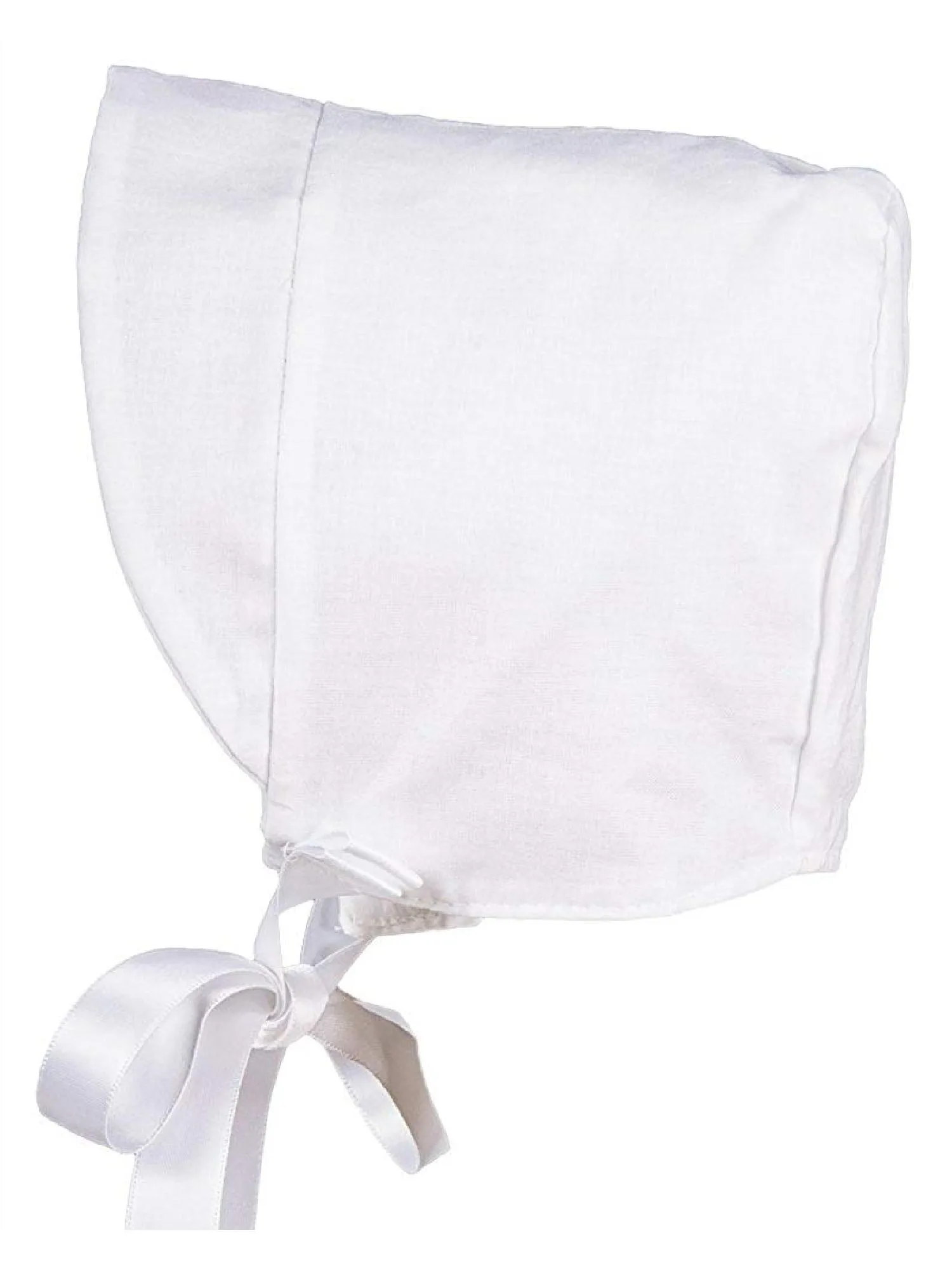 Baby Boys White Pleated Long Sleeve Baptism Romper Hat Set Newborn-24M