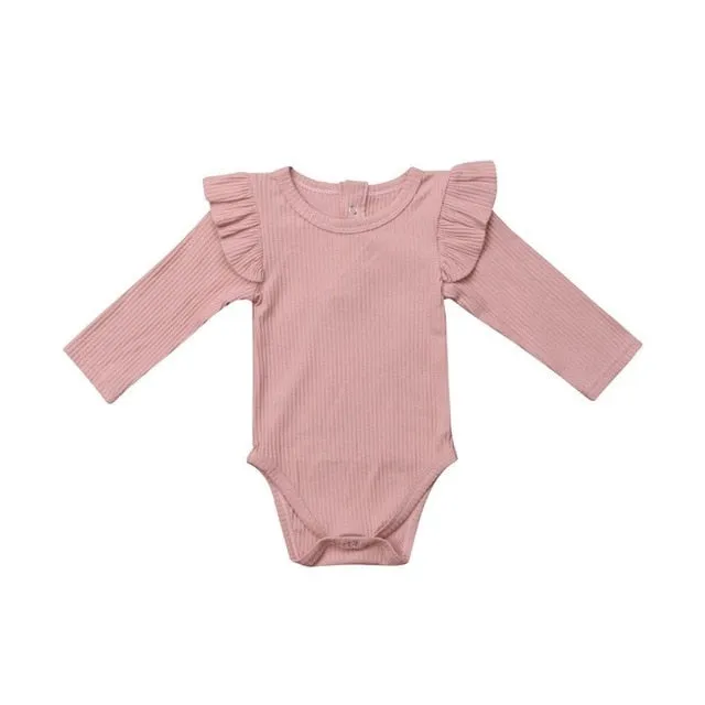 Baby Infant Romper Ruffle Long Sleeve Bodysuit