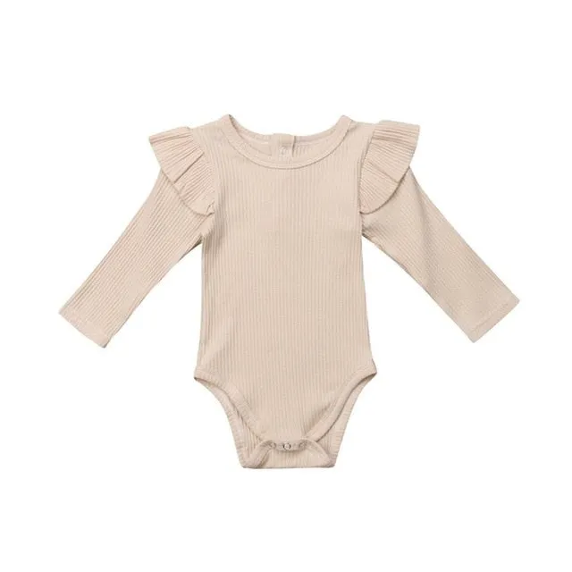 Baby Infant Romper Ruffle Long Sleeve Bodysuit