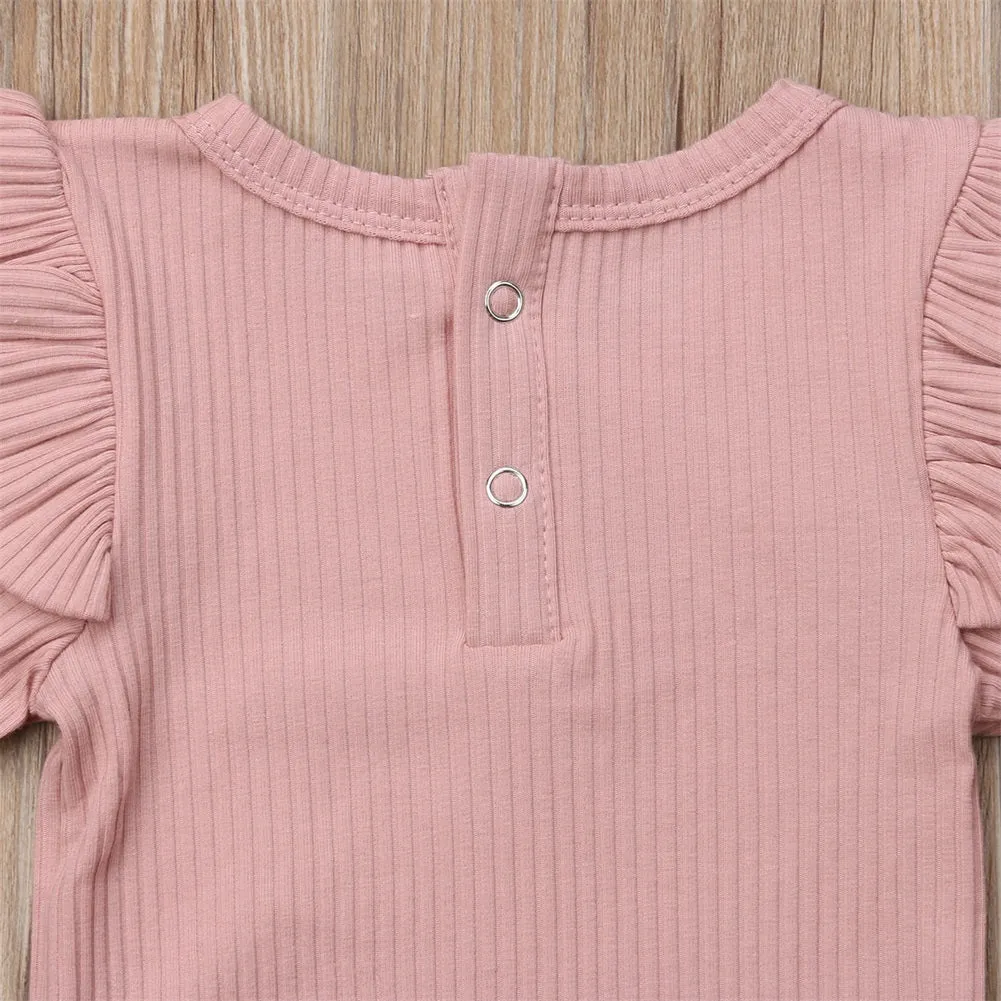 Baby Infant Romper Ruffle Long Sleeve Bodysuit