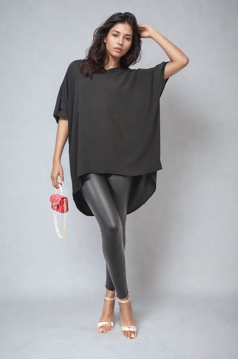 Balloon Sleeve Oversized Top