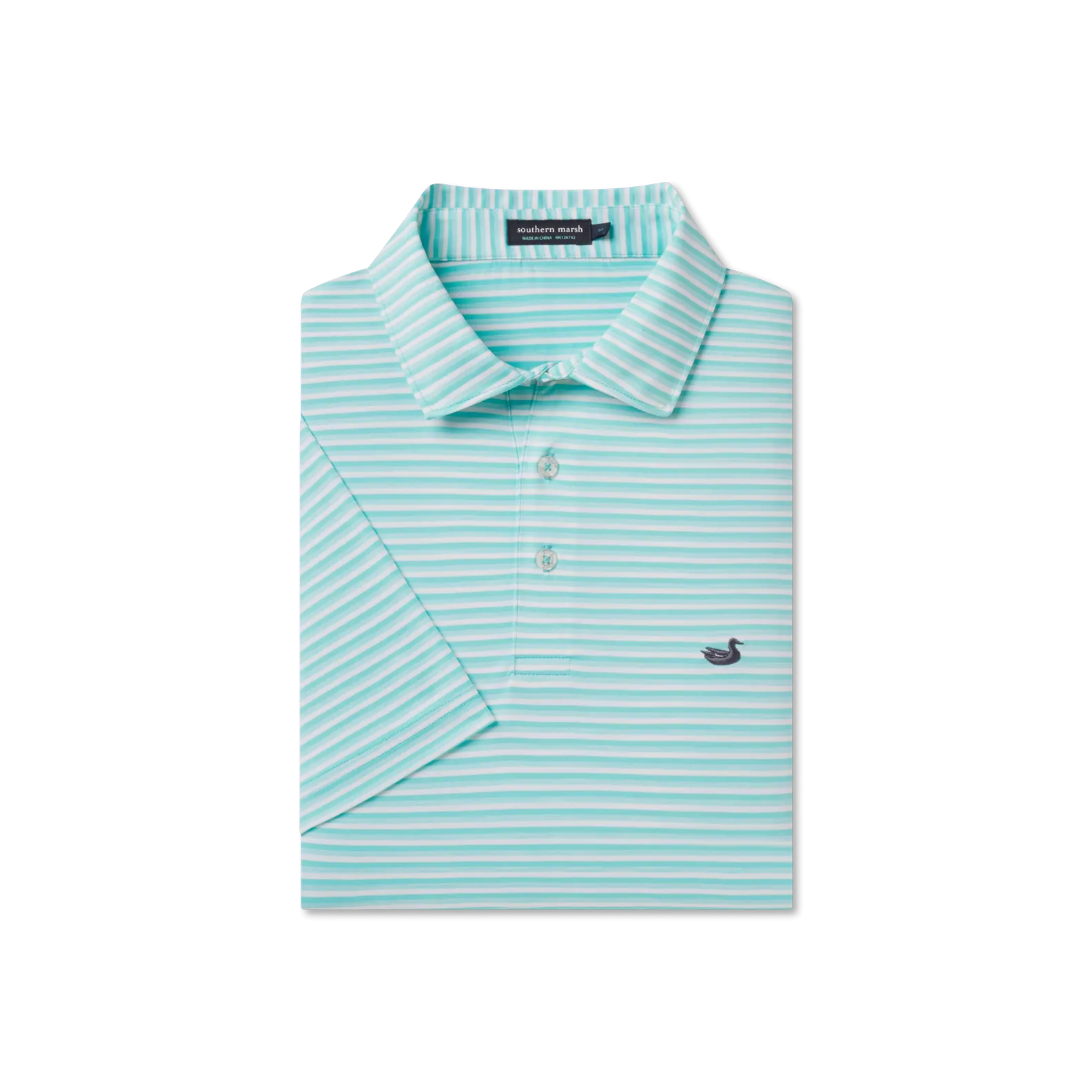 Bermuda Performance Polo - Domingo Stripe