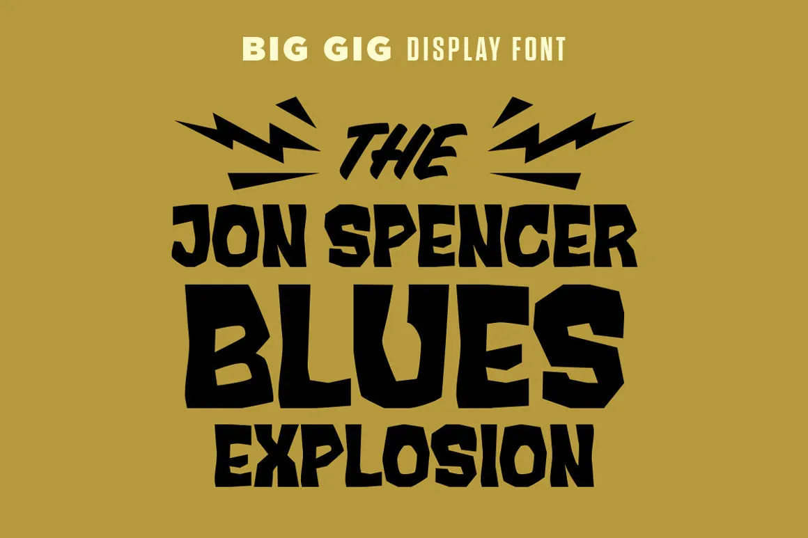 Big Gig Display Font