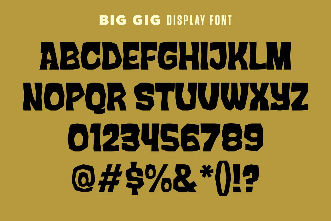 Big Gig Display Font