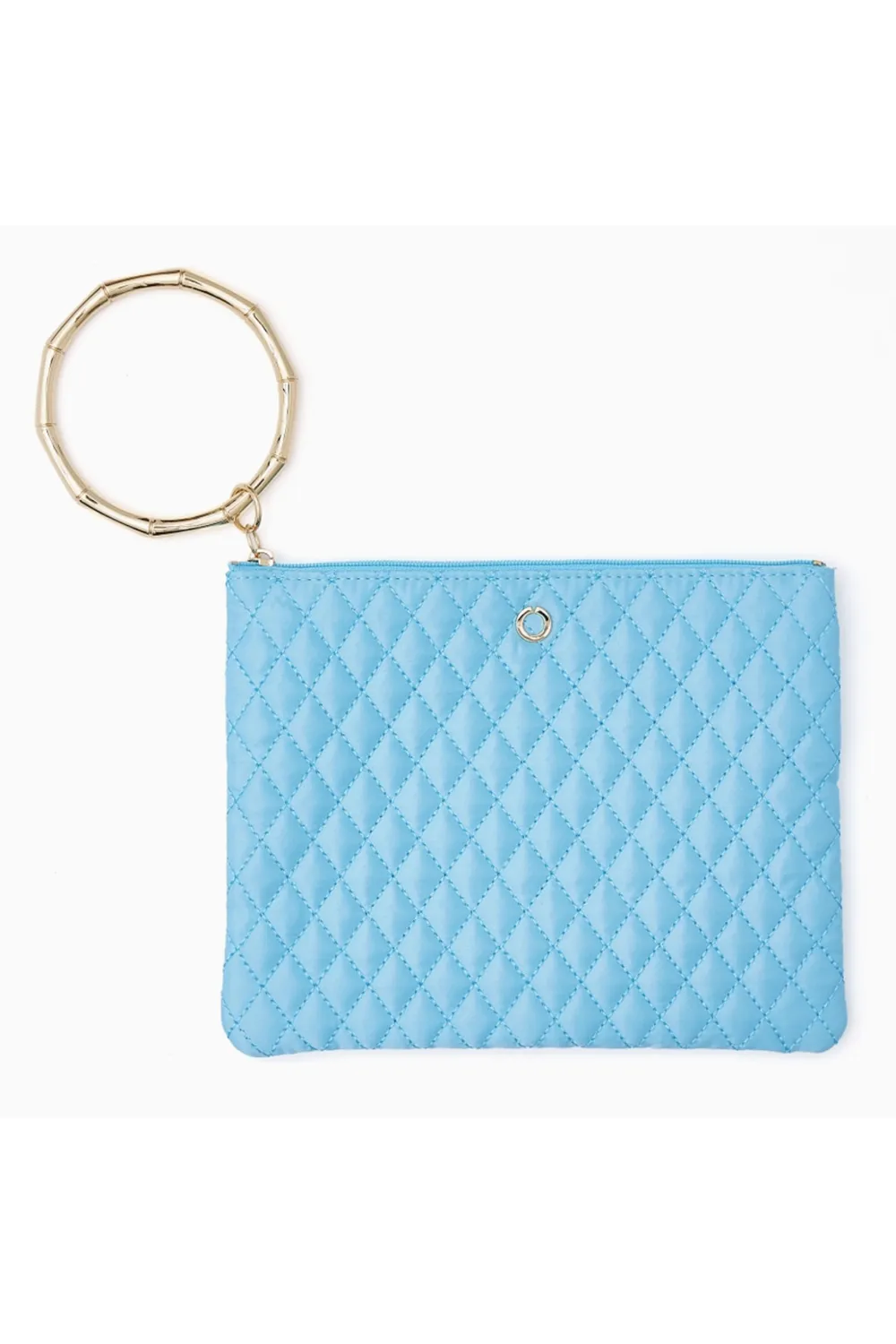 Big O Bracelet Pouch Clutch - Peacock