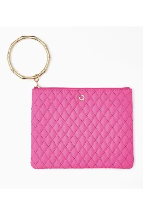 Big O Bracelet Pouch Clutch - Tickled Pink