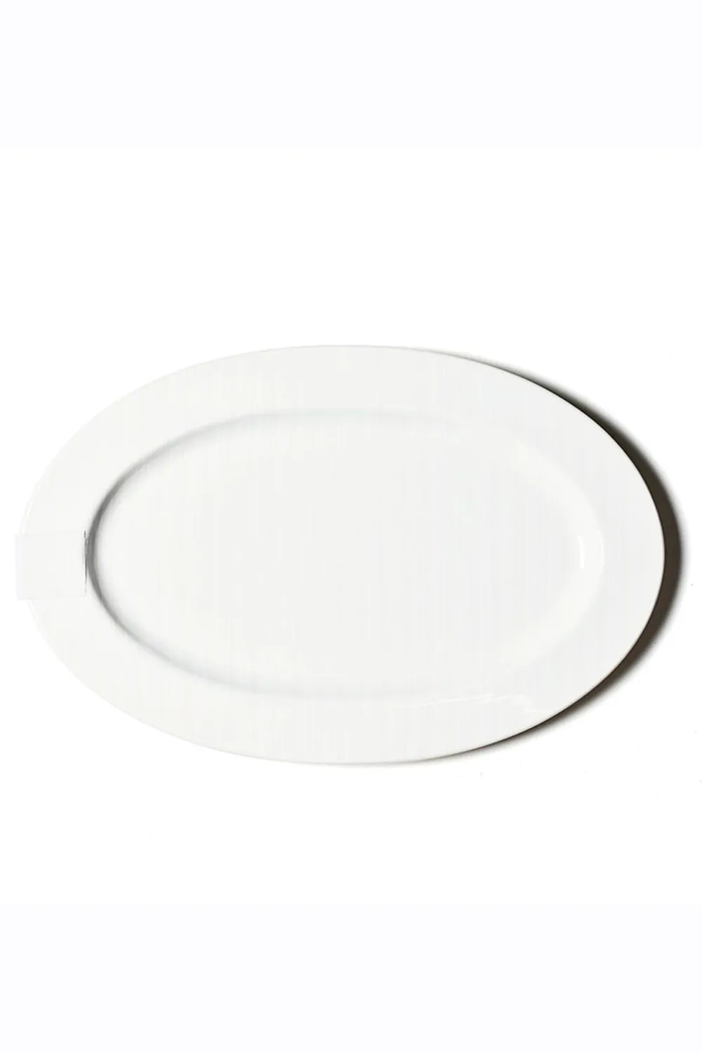 Big Oval Entertaining Platter - White Stripe