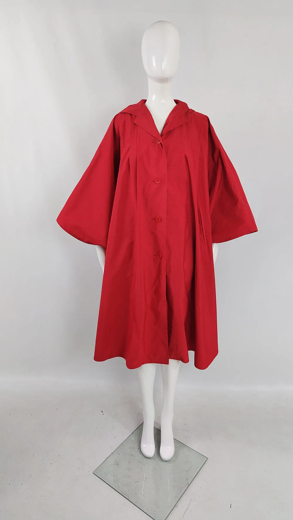 Bill Haire for Neiman Marcus Vintage Womens Red Cape, 1970s