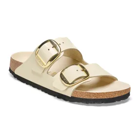 Birkenstock Arizona Big Buckle Narrow Slide Sandal (Women) - High Shine Ecru Leather