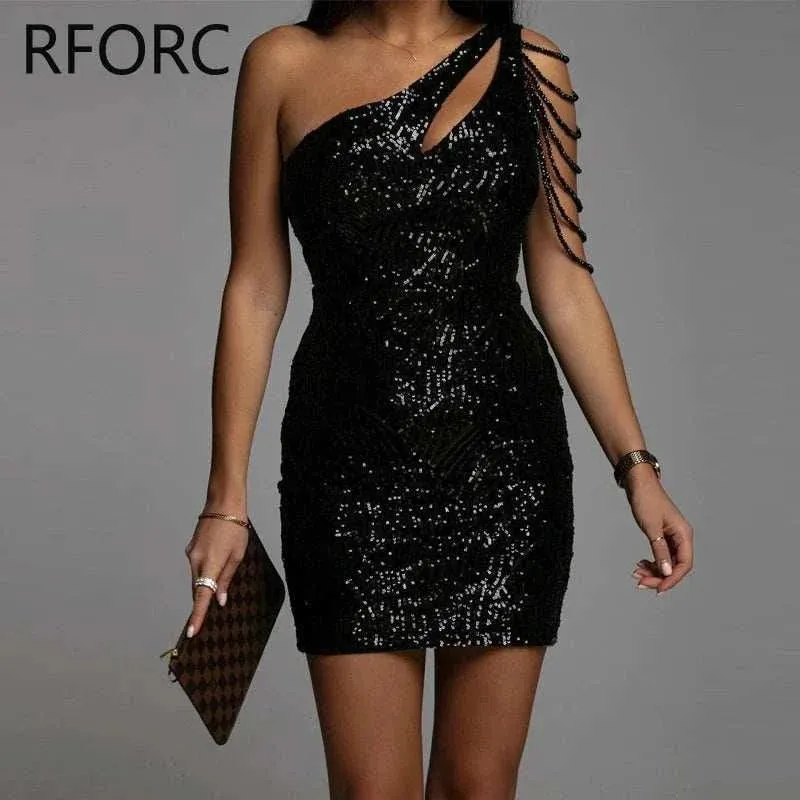 Bodycon mini Dress - One Shoulder Mini Dress 2024, Perfect Party dress