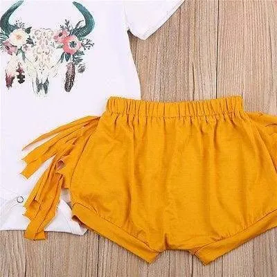 Boho Baby Girl Summer Set