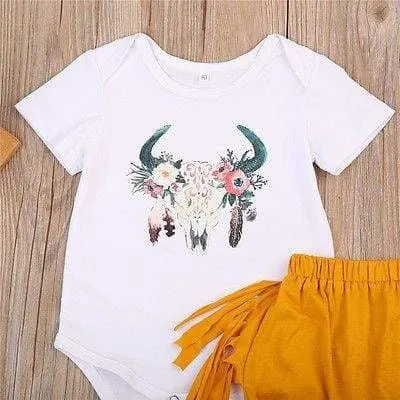 Boho Baby Girl Summer Set