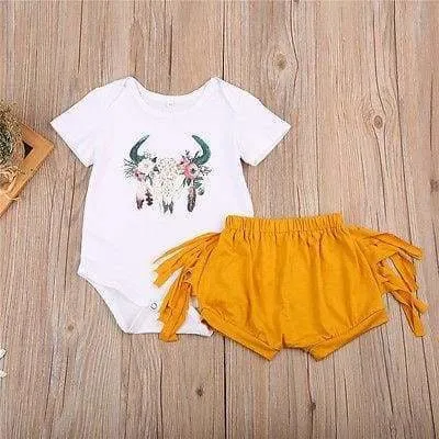 Boho Baby Girl Summer Set