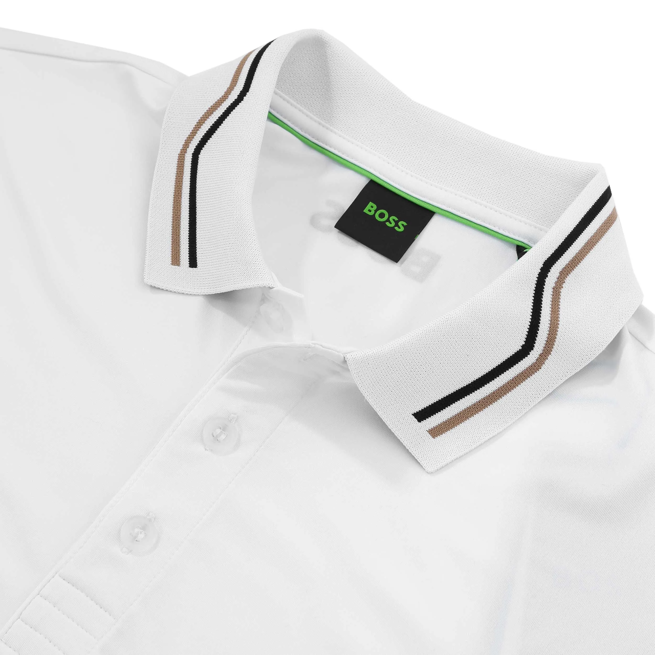 BOSS Paddytech Polo Shirt in White