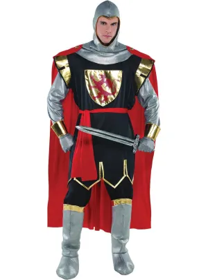 Brave Crusader Mens Plus Size Knight Costume