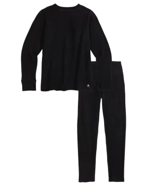 Burton Kids' Fleece Base Layer Set - True Black