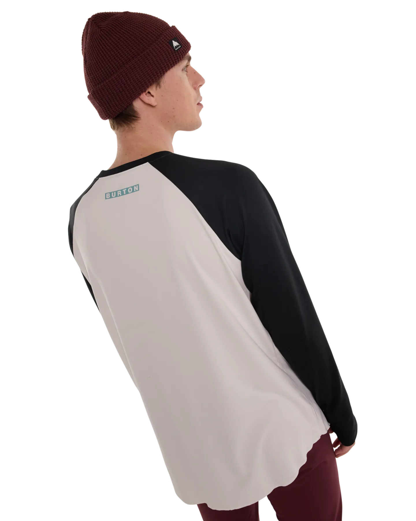 Burton Men's Burton Roadie Base Layer Tech T-Shirt - True Black/Stout White