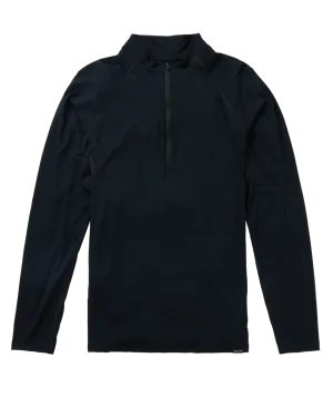 Burton Men's Phayse Merino Quarter Zip Fleece - True Black