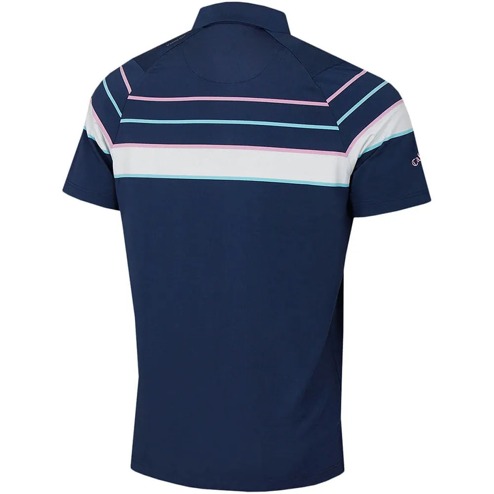 Callaway Resort Ventilated Shoulder Block Polo Shirt - Peacoat