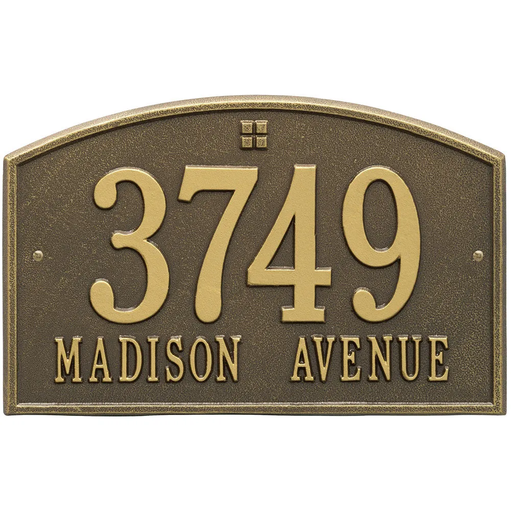 Cape Charles Address Plaque - Two-Line