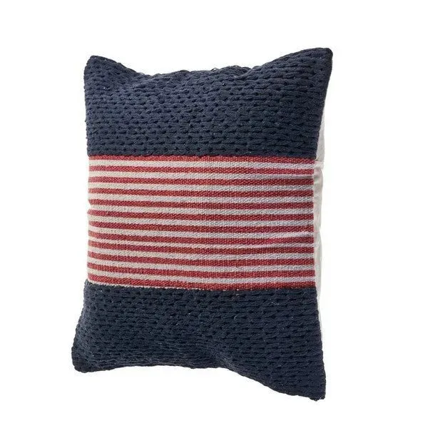 Cape Cod 07429BUD Blue/Red Pillow