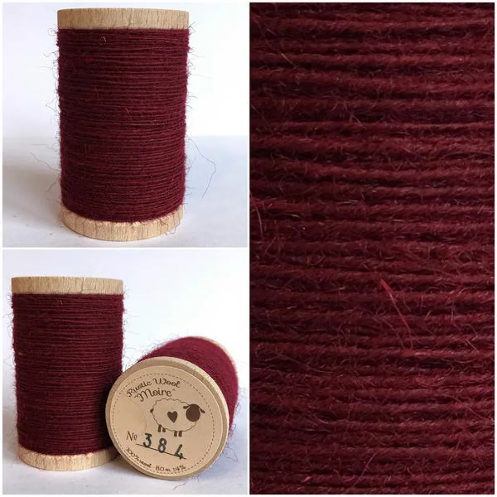 CAPE COD CRANBERRY Hand Dyed Fat QUARTER Wool Fabric for Wool Applique and Rug Hooking