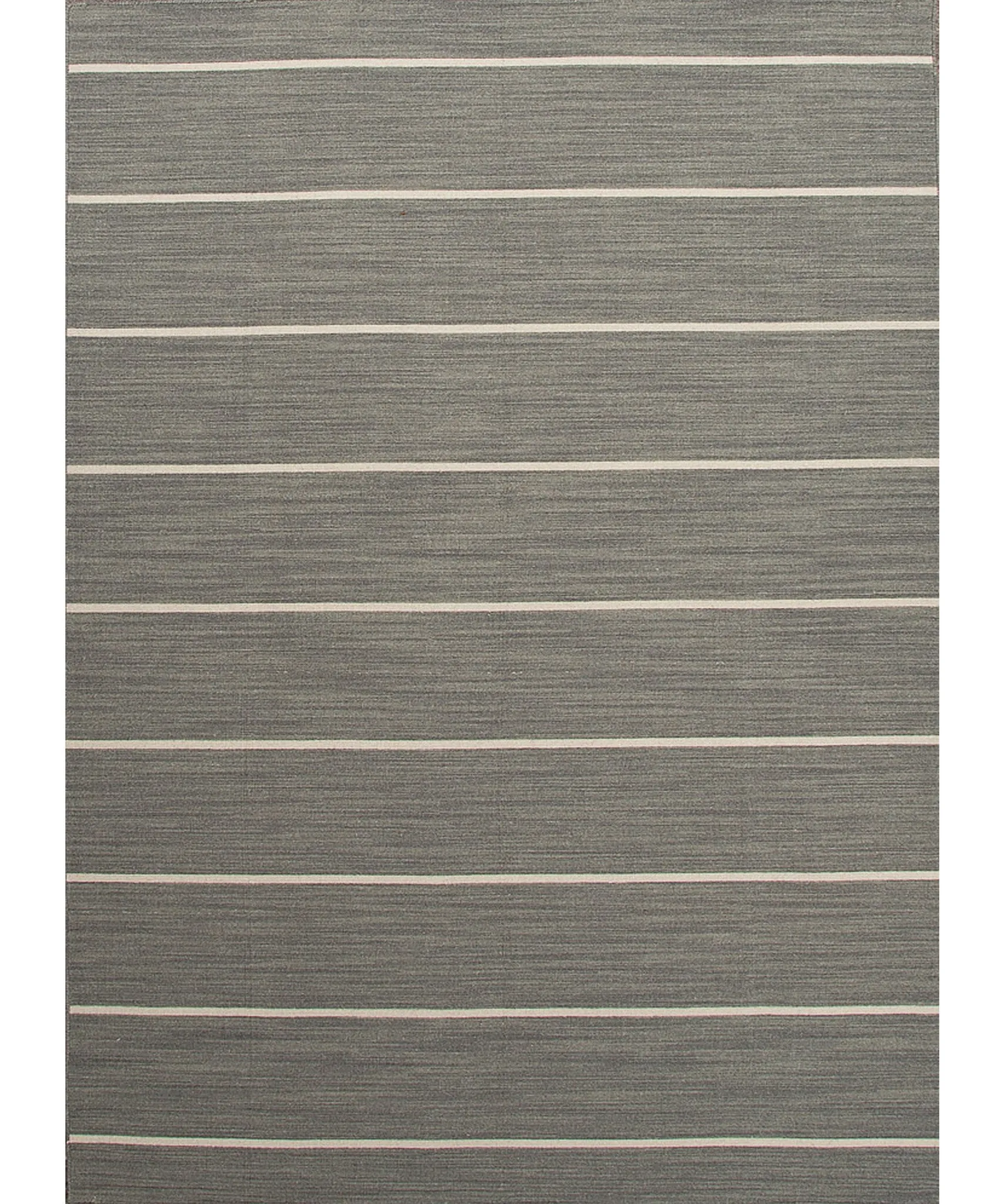 Cape Cod Stripe Flat Weave Rug, Gray