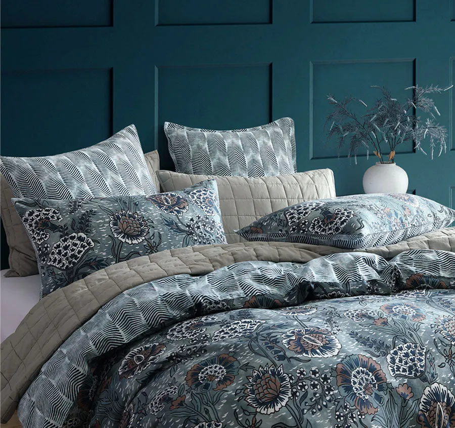 Cape Conran Quilt Cover Set Range Teal