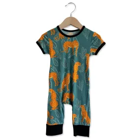 Ch-Ch-Cheetah Kid Short Long Romper