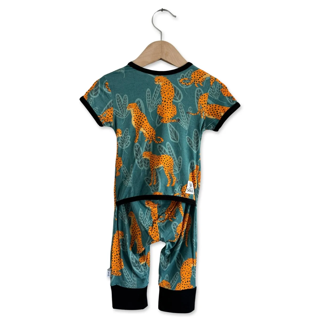 Ch-Ch-Cheetah Kid Short Long Romper