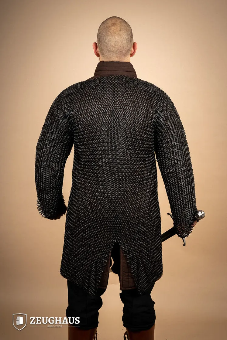 Chainmail Hauberk Roundring 10mm Burnished