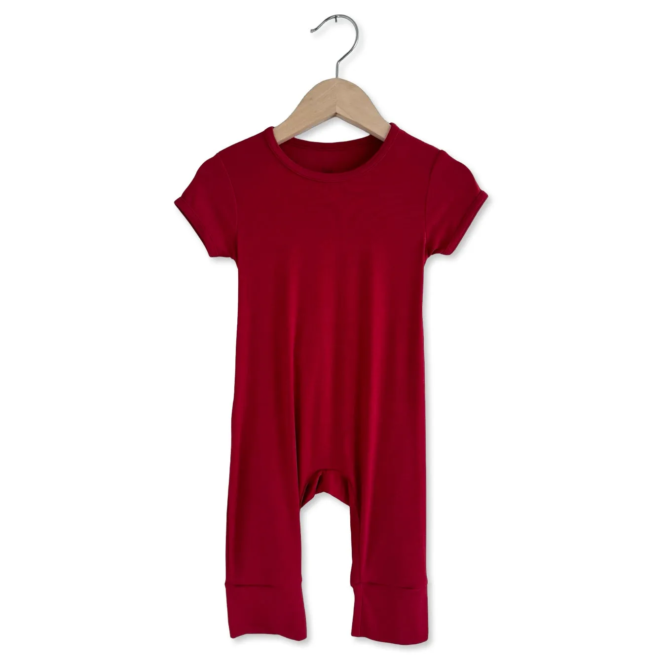 Cherry Pie Mini Ribbed Short Long Romper