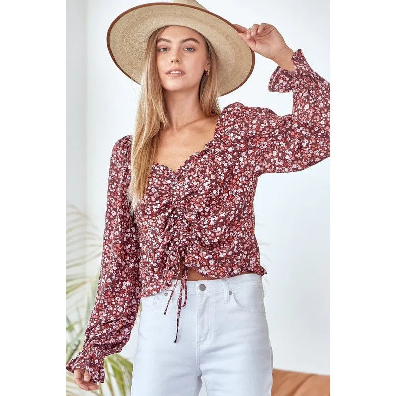 Chic Printed Floral Top