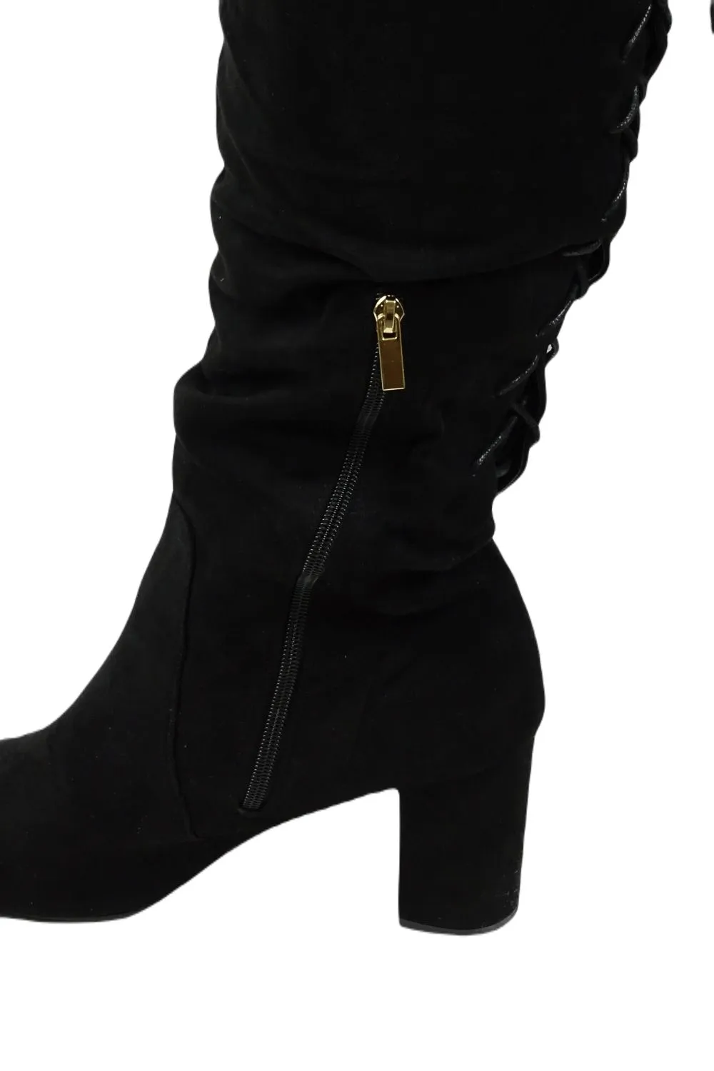 City Chic Black Long Boots 42