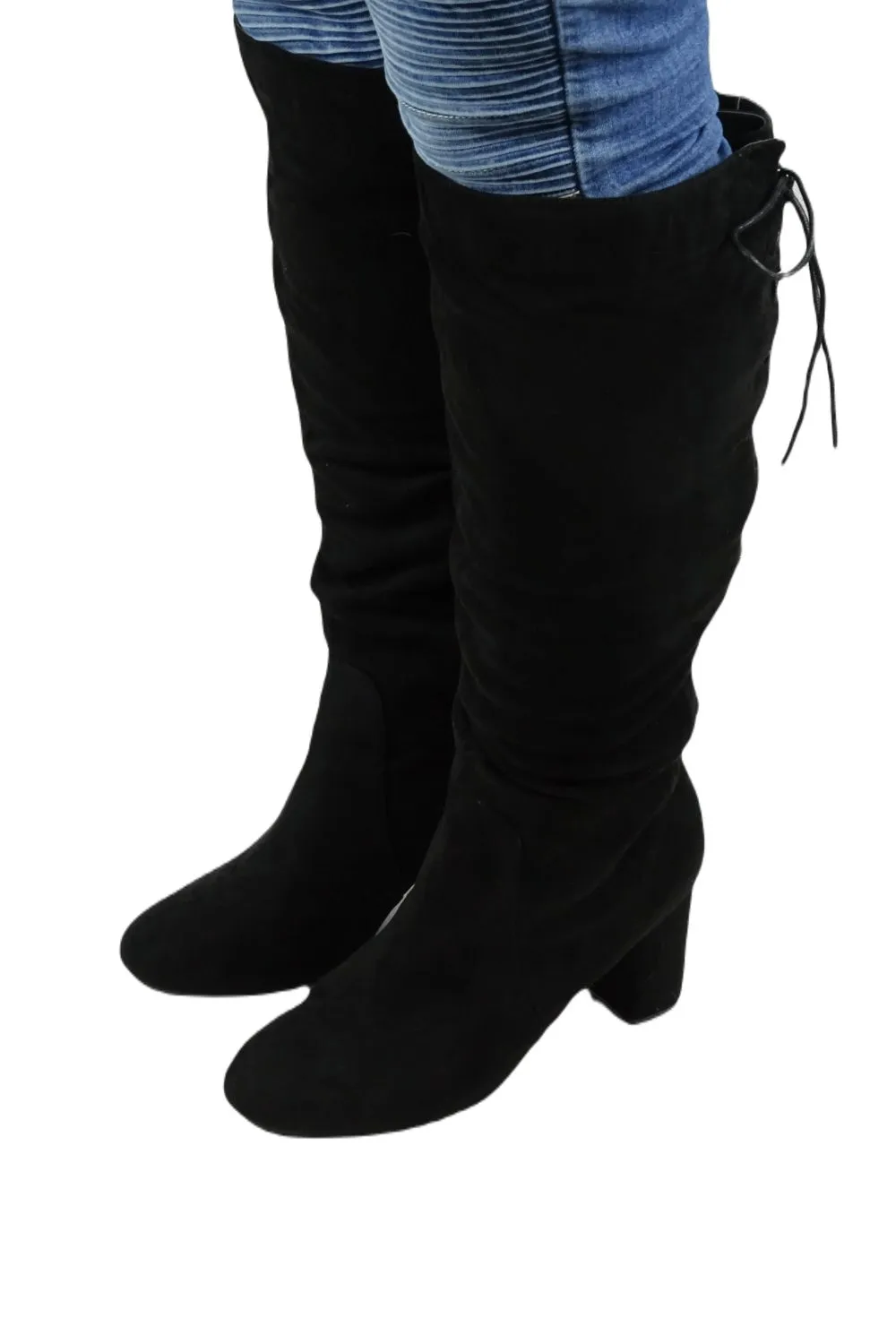 City Chic Black Long Boots 42