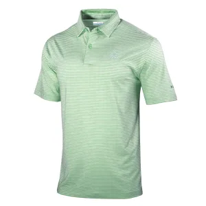 Columbia Omni-Wick Stroll Polo, Green Stripe with Trinity Knot