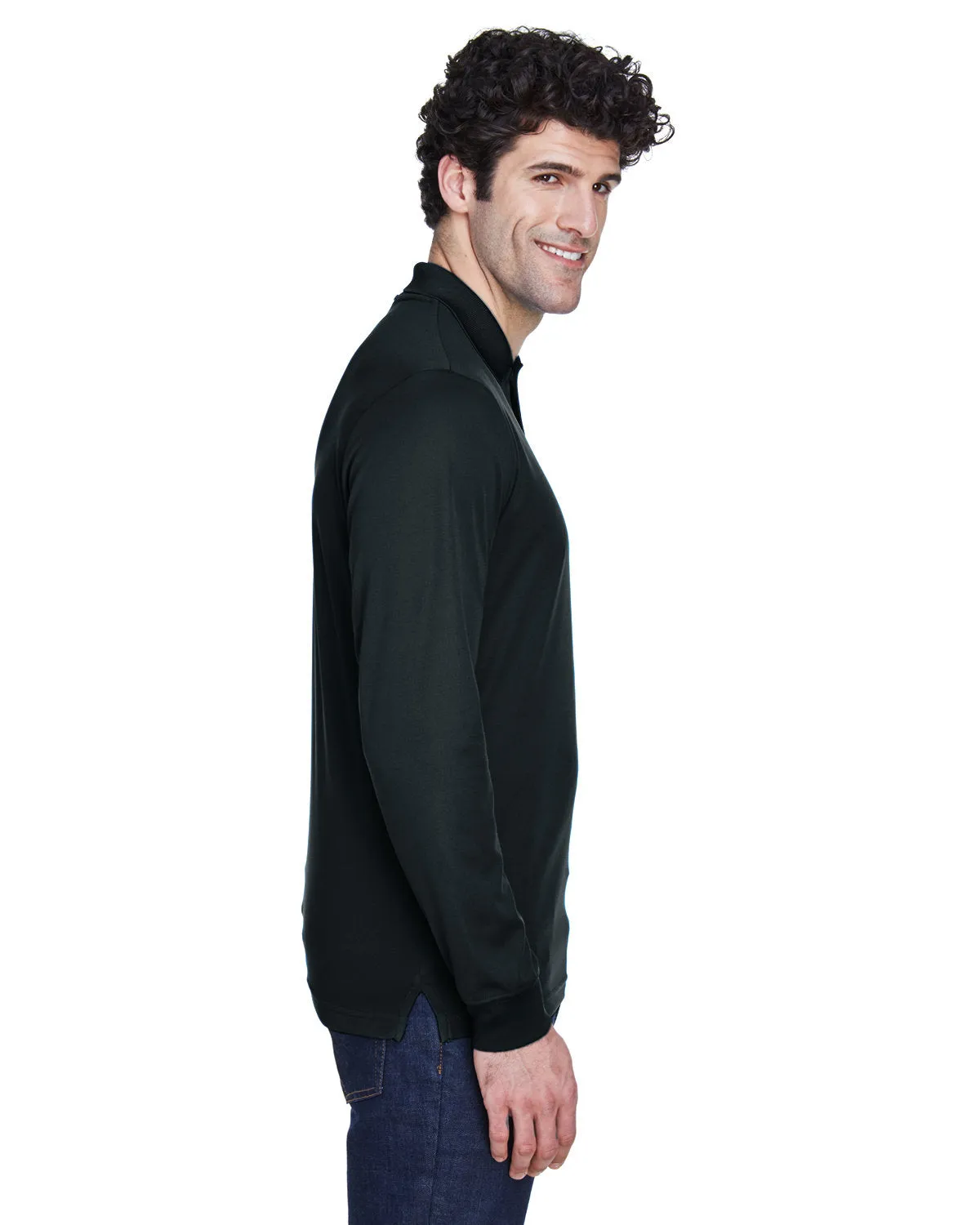 CORE365 Performance Long-Sleeve Pique Polo