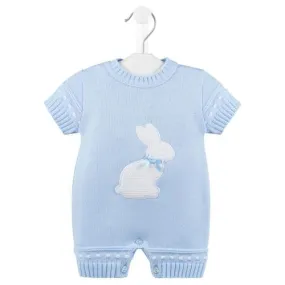 Dandelion Knitted Bunny Romper Blue